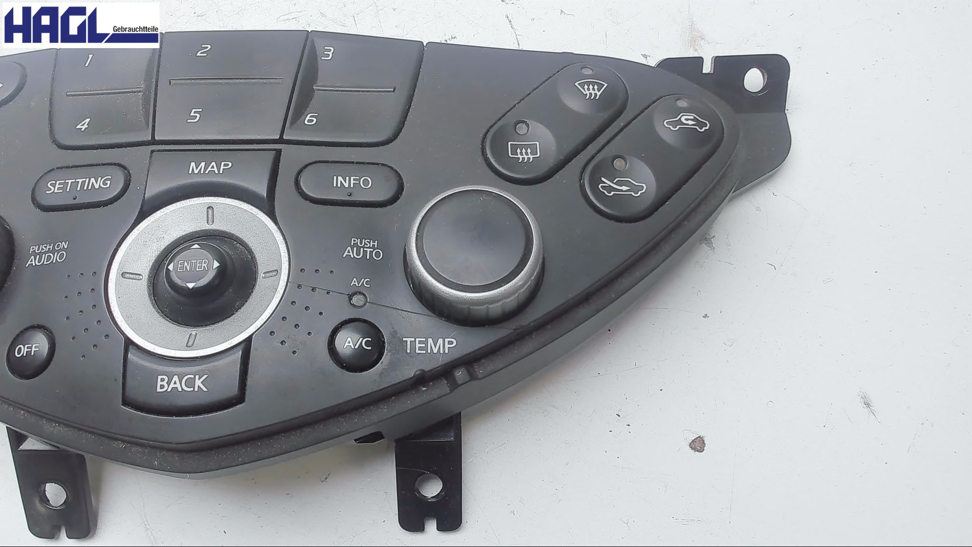 Élément de commande de CHAUFFAGE de la console centrale