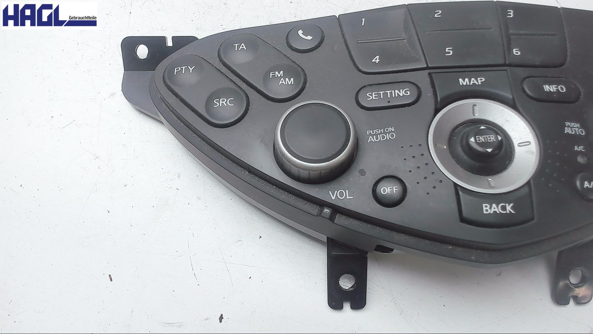 Élément de commande de CHAUFFAGE de la console centrale