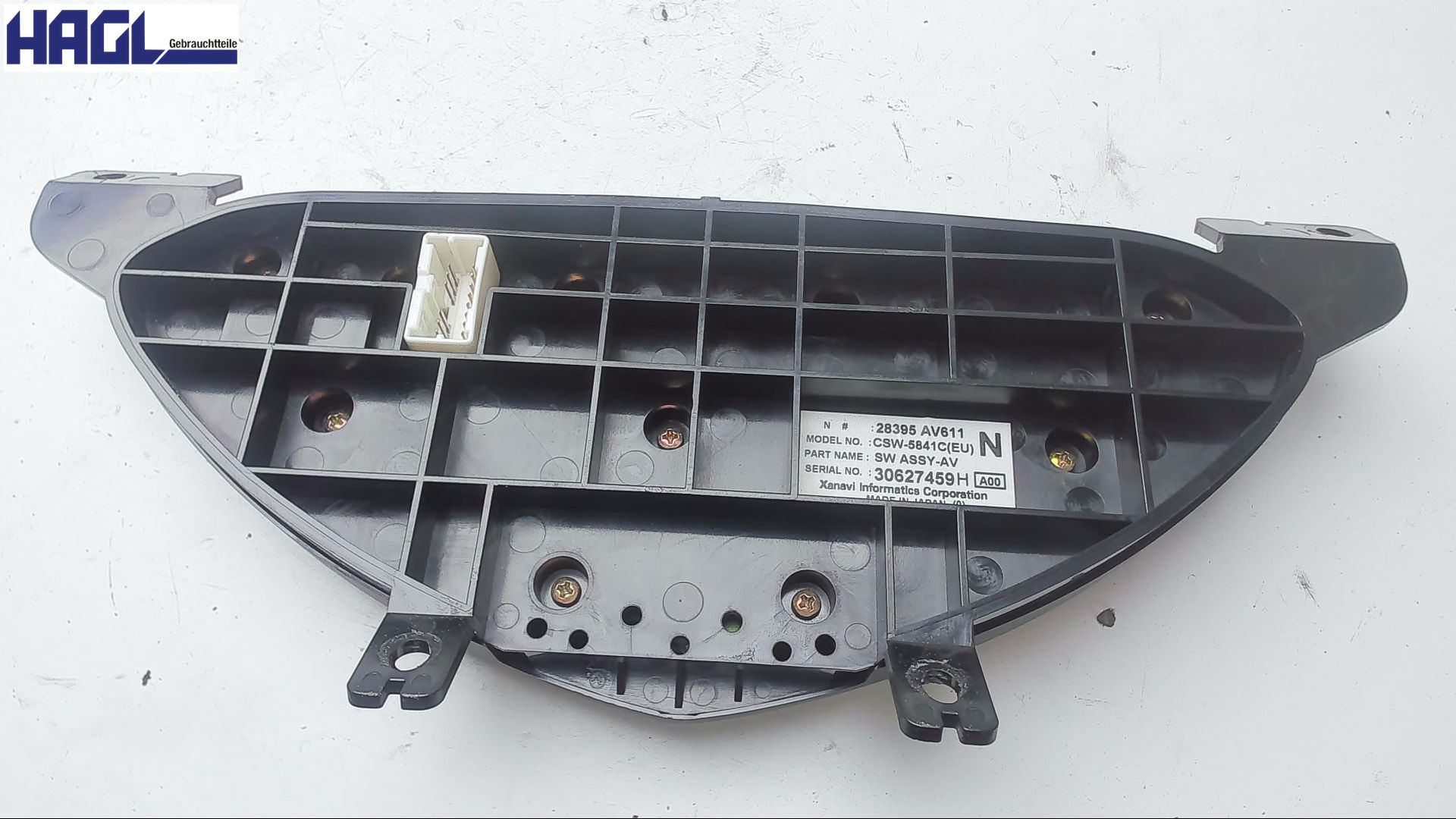 Élément de commande de CHAUFFAGE de la console centrale