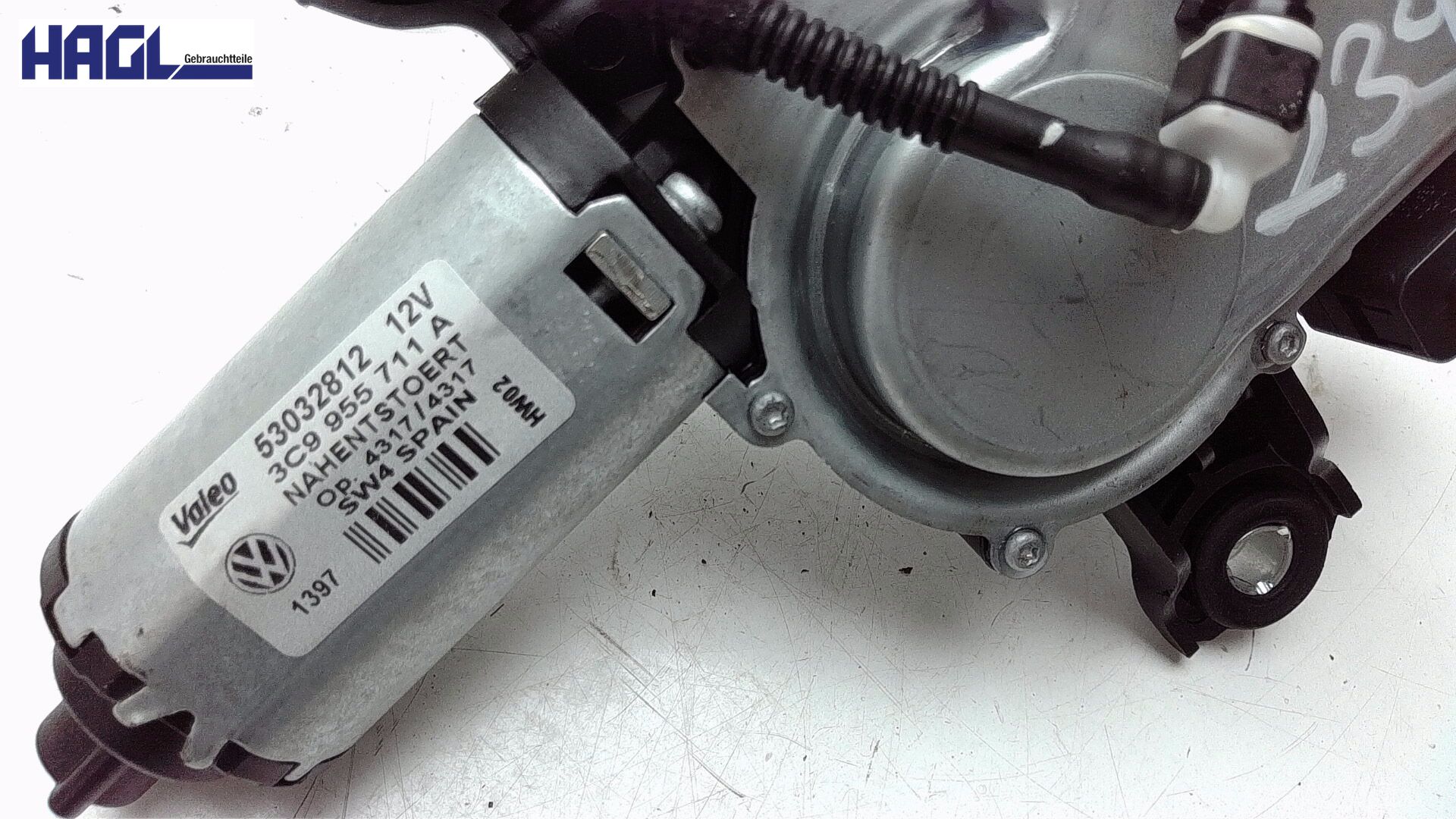 Scheibenwischermotor hinten