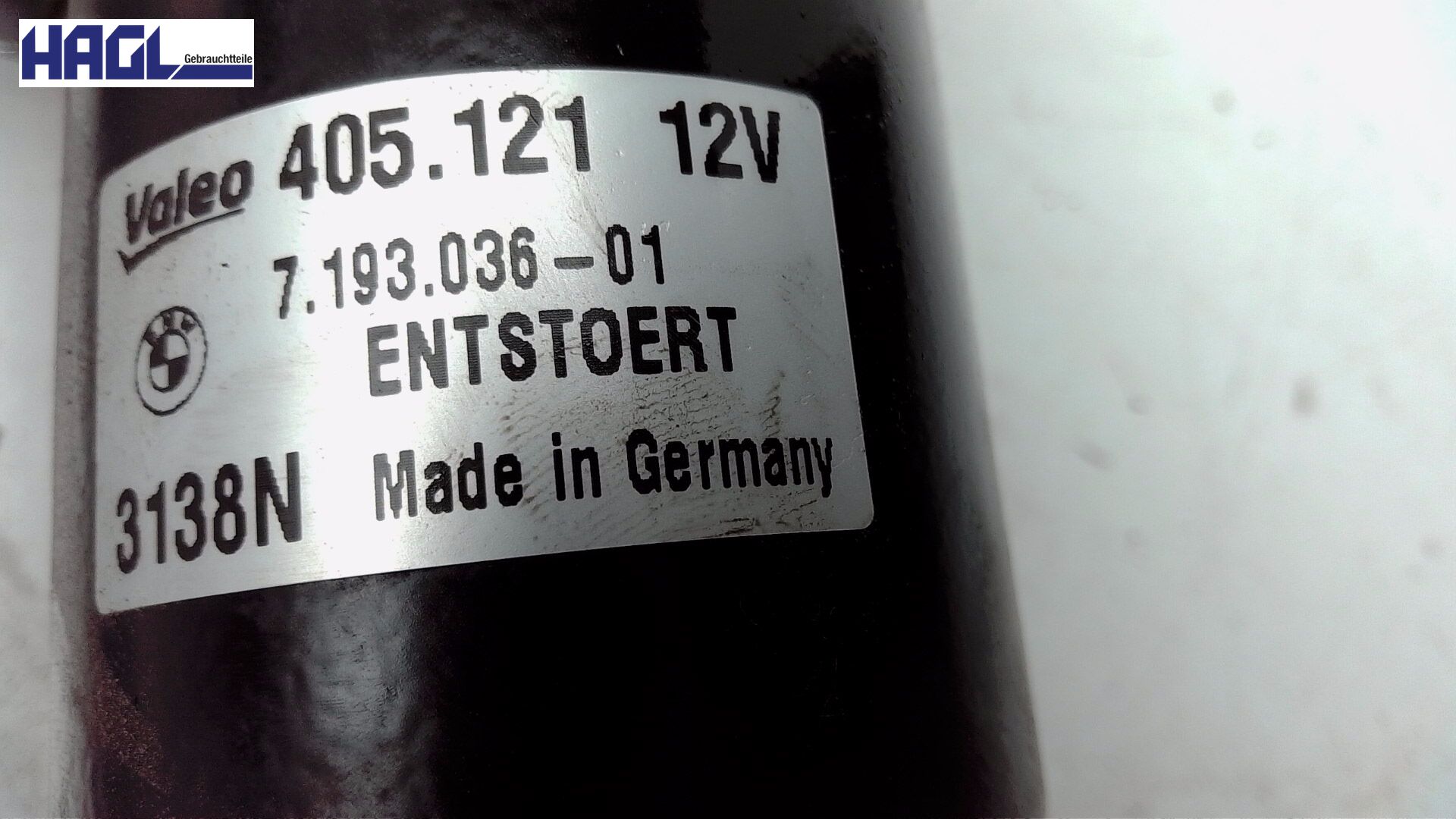 Scheibenwischerbock mit Motor