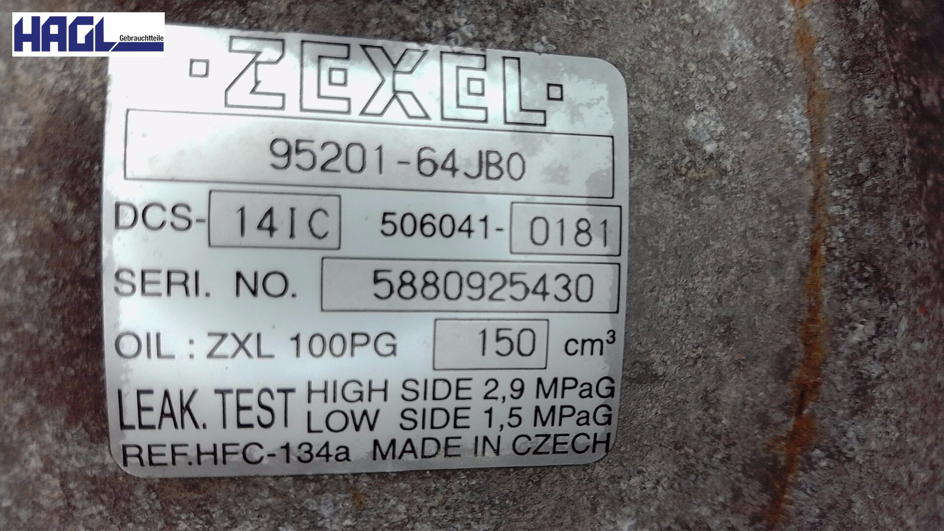 Climatisation du compresseur