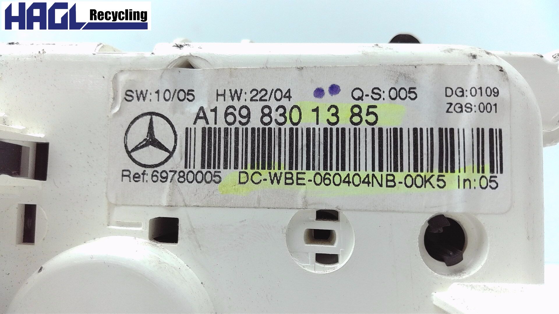 Actionnement du chauffage PIÈCE DE COMMANDE D'AIR