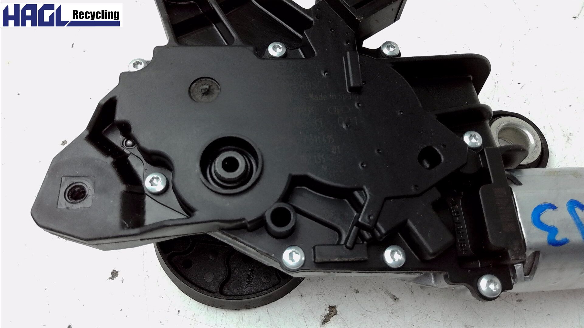 Scheibenwischermotor hinten