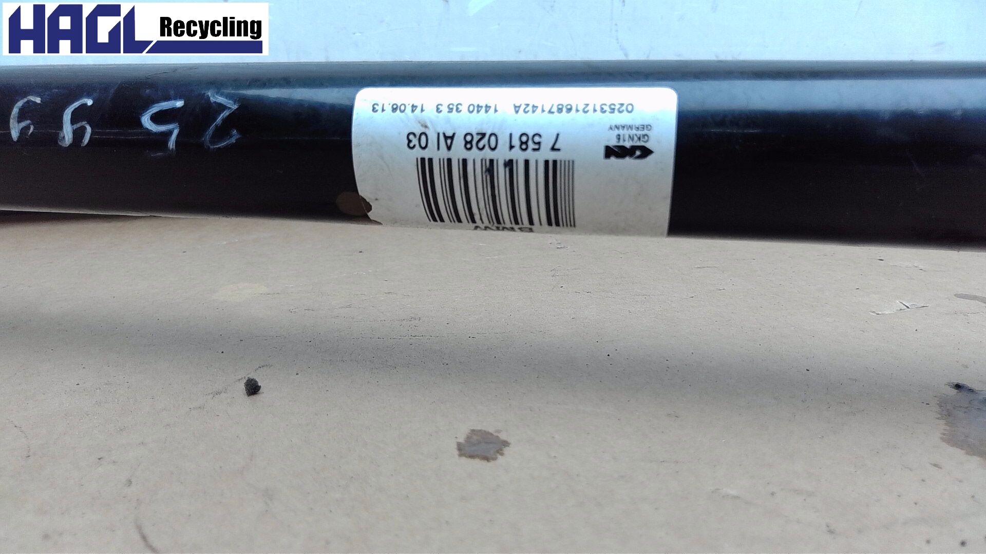 Antriebswelle hinten RECHTS