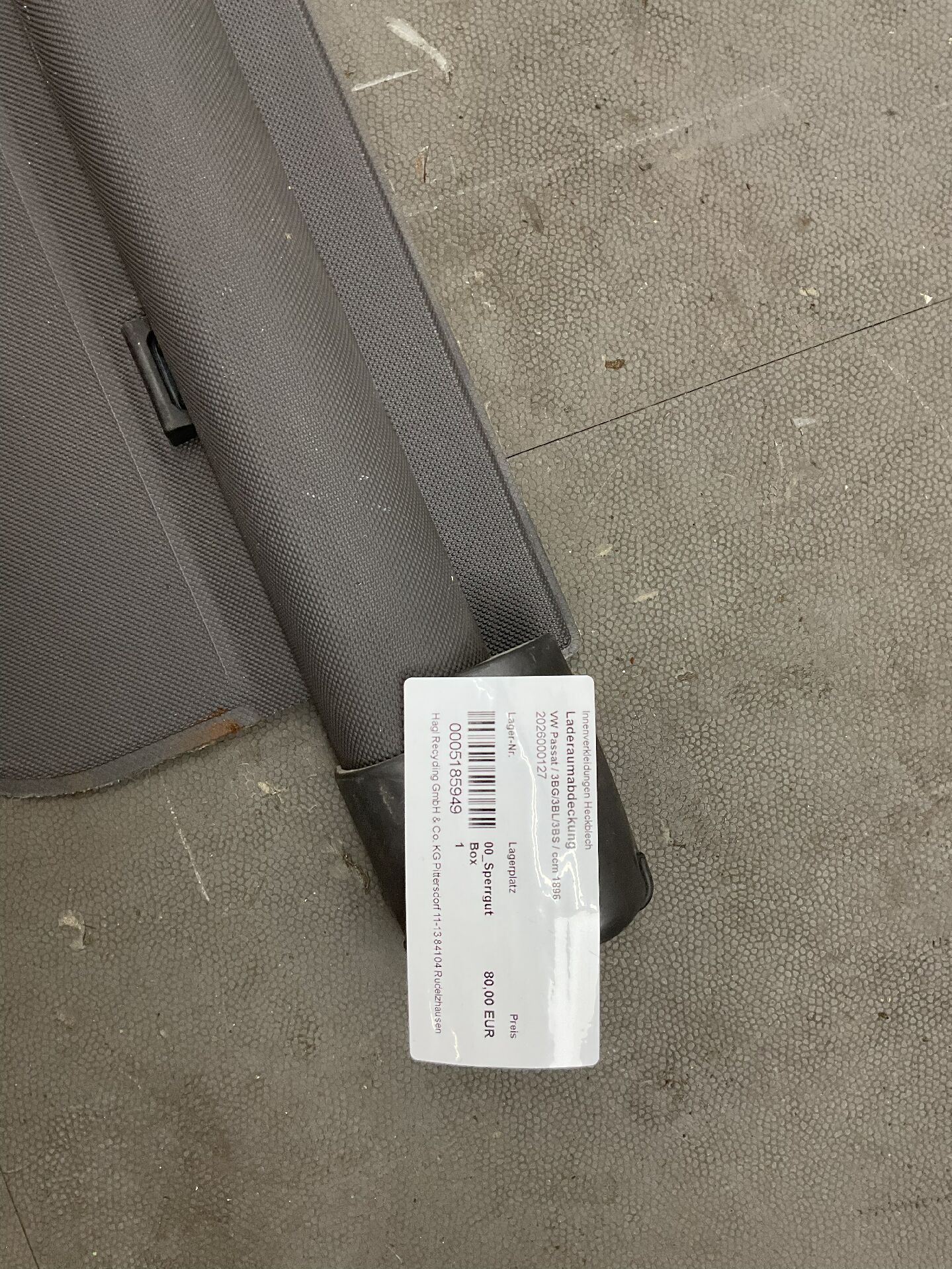 Laderaumabdeckung